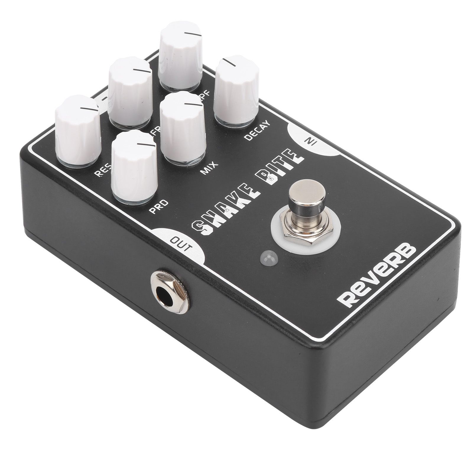 Electric Guitar “Snake Bite”Reverb Pedal Single Block Unit Instrument Tools