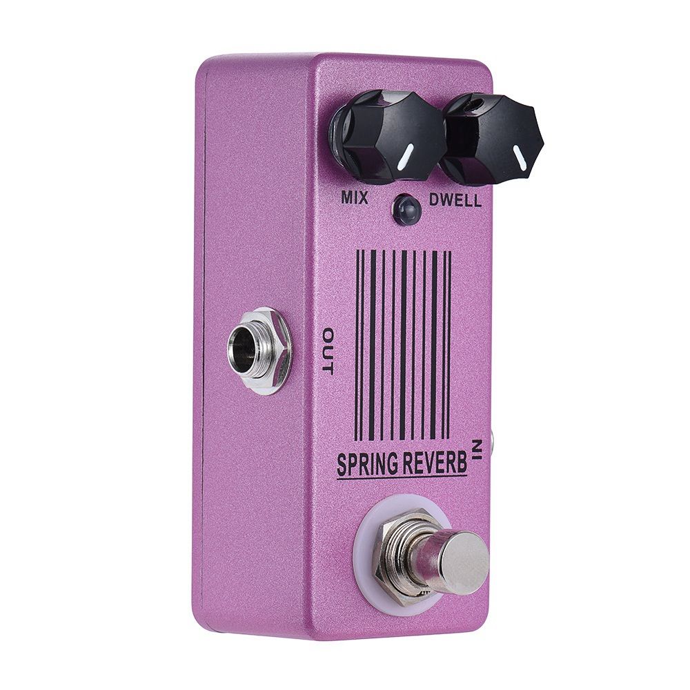 MOSKY MP-51 Spring Reverb Mini Single Guitar Effect Pedal True Bypass Guitar Parts & Accessories & Mosky Deep Blue Delay Mini Guitar Effect Pedal True Bypass - Multicolor