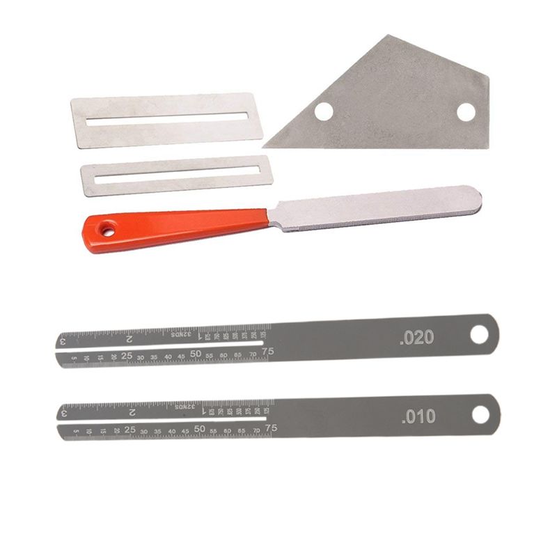 Guitar Fret File+Fret Rocker Level+Fingerboard Protector & Guitar Fret Puller Fretboard Fingerboard Steel Plate
