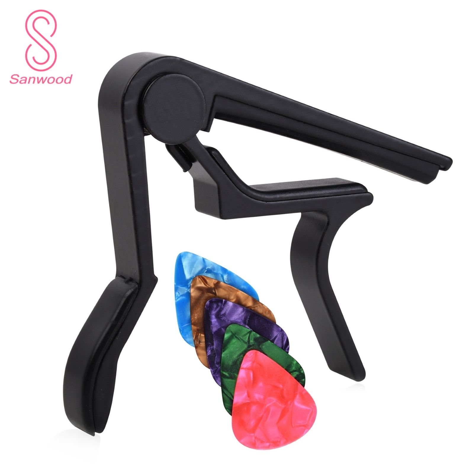 Guitar Capo Solid Metal Compact High Performance Guitar Clip