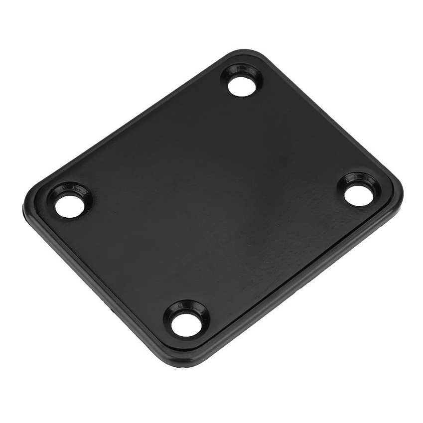 Guitar Neck Plate with Mounting Screws Reinforced Steel Alloy for Electric Bass
