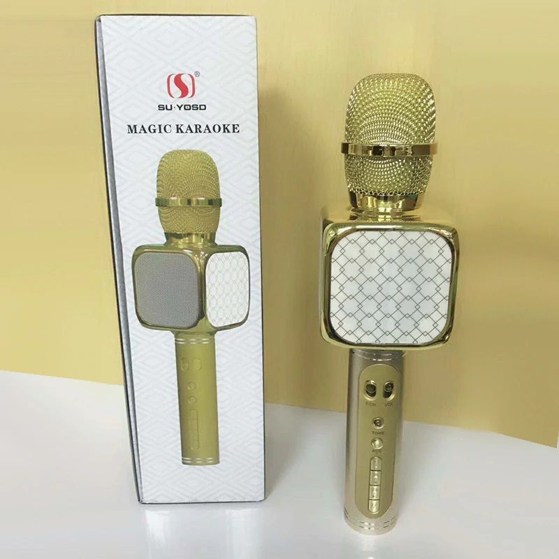 Professional Wireless Bluetooth Microphone Speaker Karaoke YS-69 Multicolour