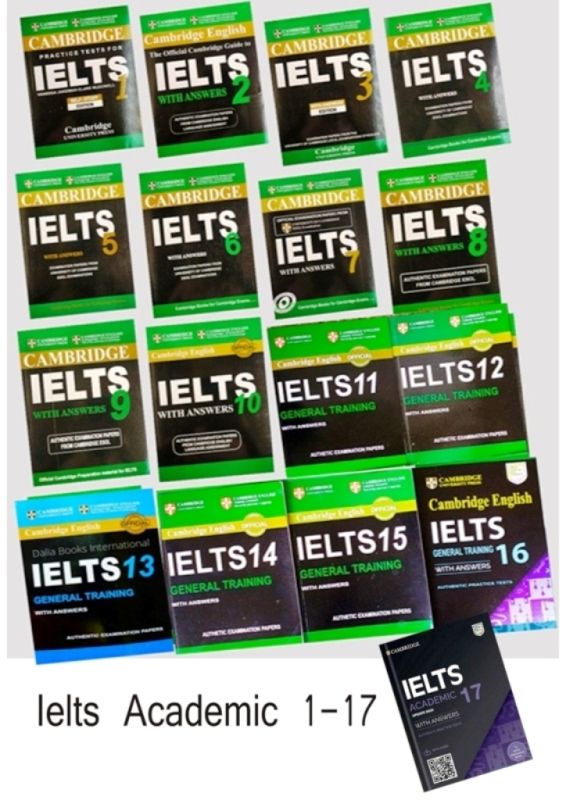 Cambridge IELTS (1-17) FULL SET Self-study Student's Book (With Audio DVD)