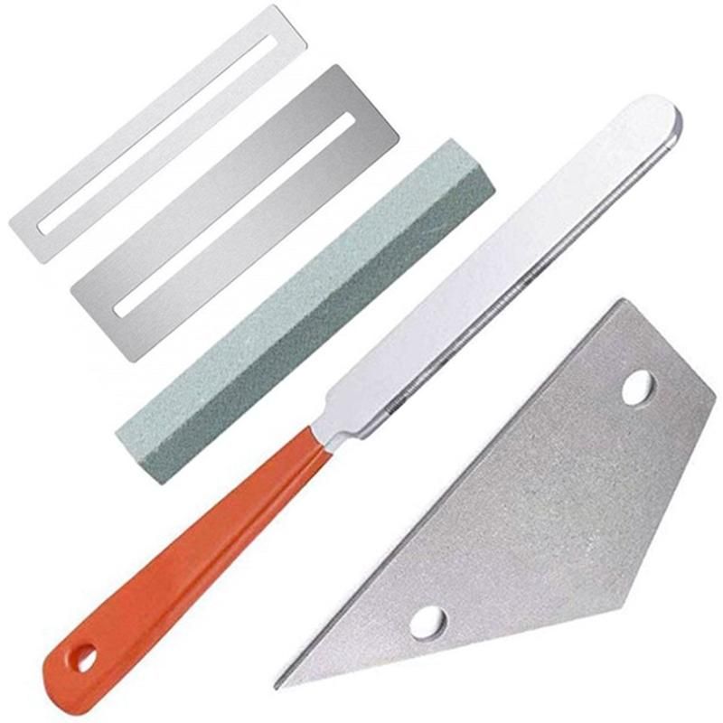 Guitar Fret Crowning File Leveling Tool Grinding Protectors Repair Part Set Guitar Repair Tool Accessories