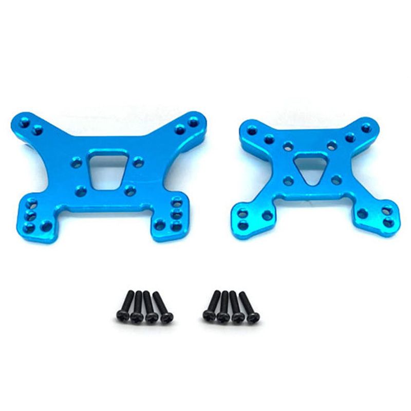 Durable 144001 Part Front and Rear Shock Tower Board Set Replacement Accessories Parts for 144001 1/14 4WD RC Car,Blue