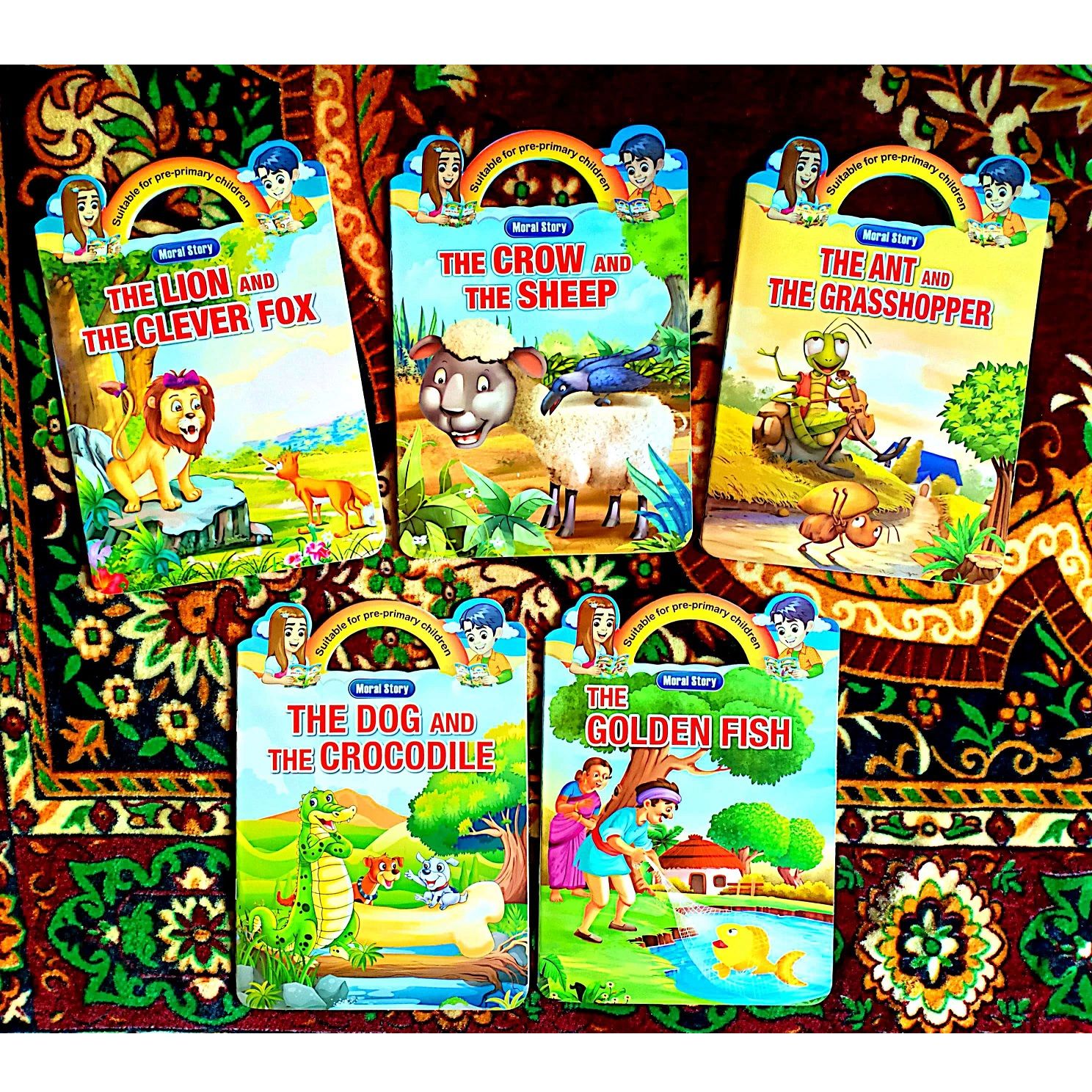 5 English Story Book Set for Pre-School Kids