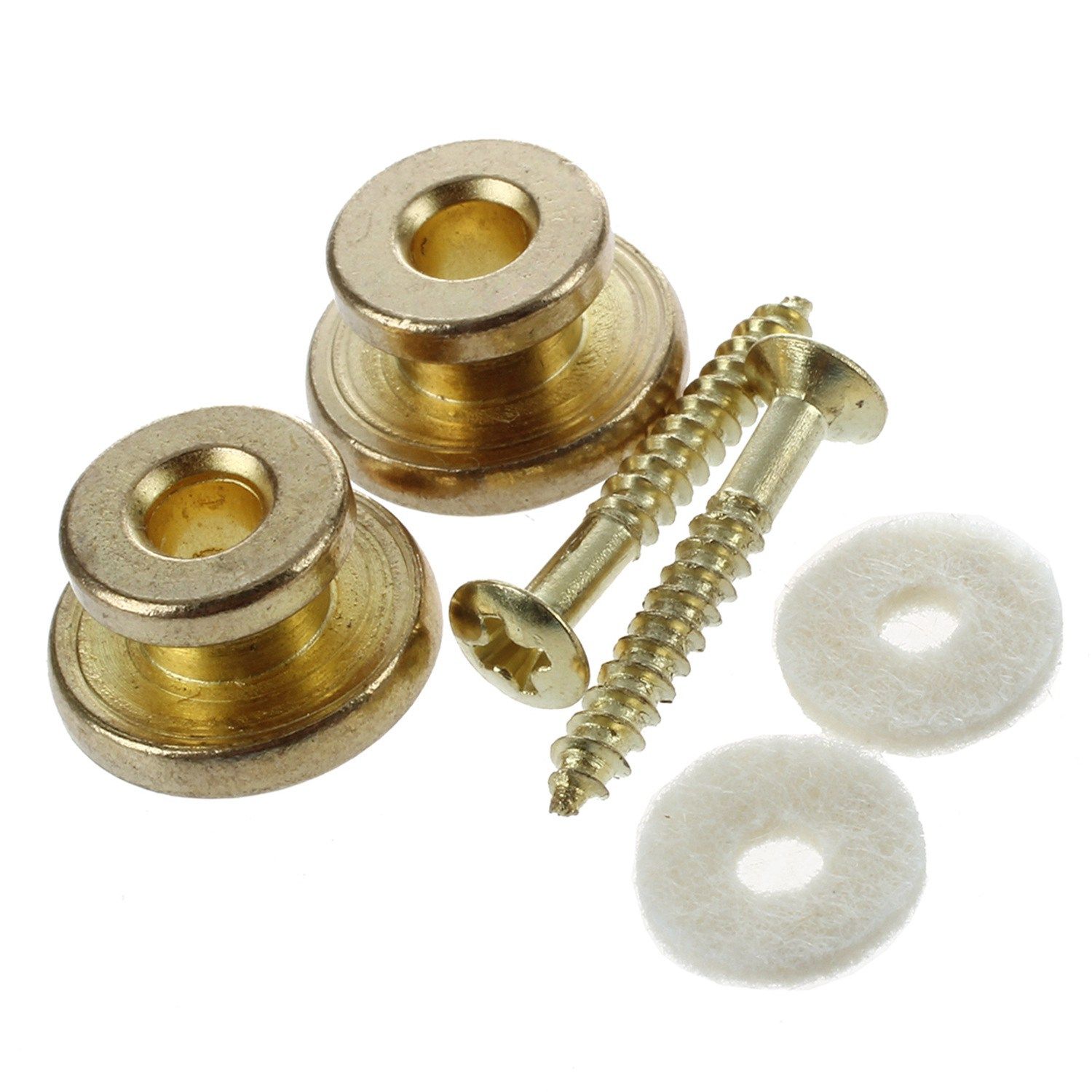 Practical Product 2Pcs Golden Strap Button with Mounting Screw for Guitar Mandolin with Gold Electric Guitar 3 Way Toggle Switch Pickup Selector Switch with Brass Tip Knob