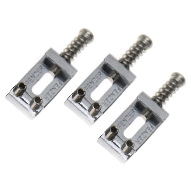 Set Of 6 Replacement Chrome Tremolo Bridge Saddles Sets For Fender Electric Guitar