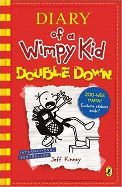Double Down (Diary of a Wimpy Kid Book 11) Paperback white print