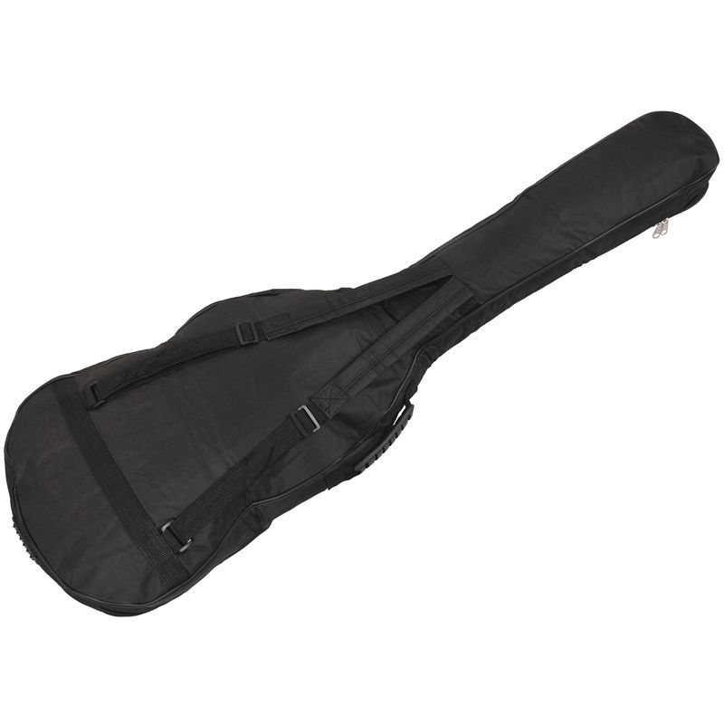 Black Waterproof Double Straps Bass Backpack Gig Bag Case for Electric Bass Guitar 5mm Thickness Sponge Padded
