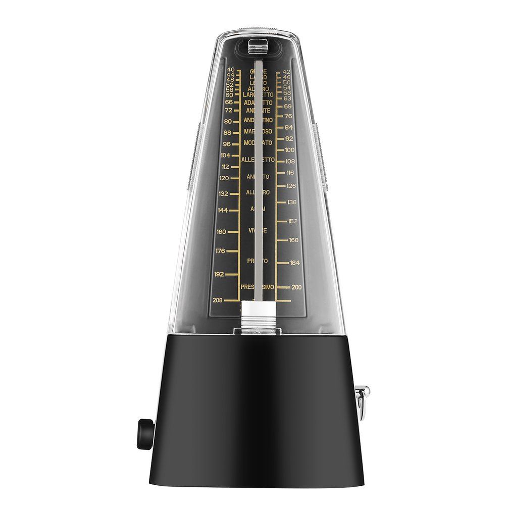 Outad Traditional Mechanical Metronome For Piano Musical Instrument Musicians Black