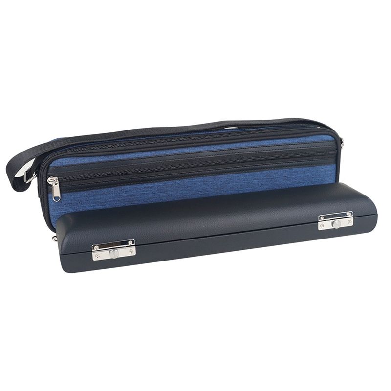 Durable 16 Holes Flute Case Hard Shell Bag with Add Cotton Satchel for 16 Hole 17 Hole Flute Accessories