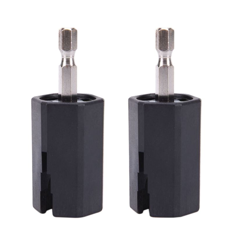 2Pcs String Winder Tuning Peg Puller Replace Electric Drill for Guitar Bass Repair Tool Kit