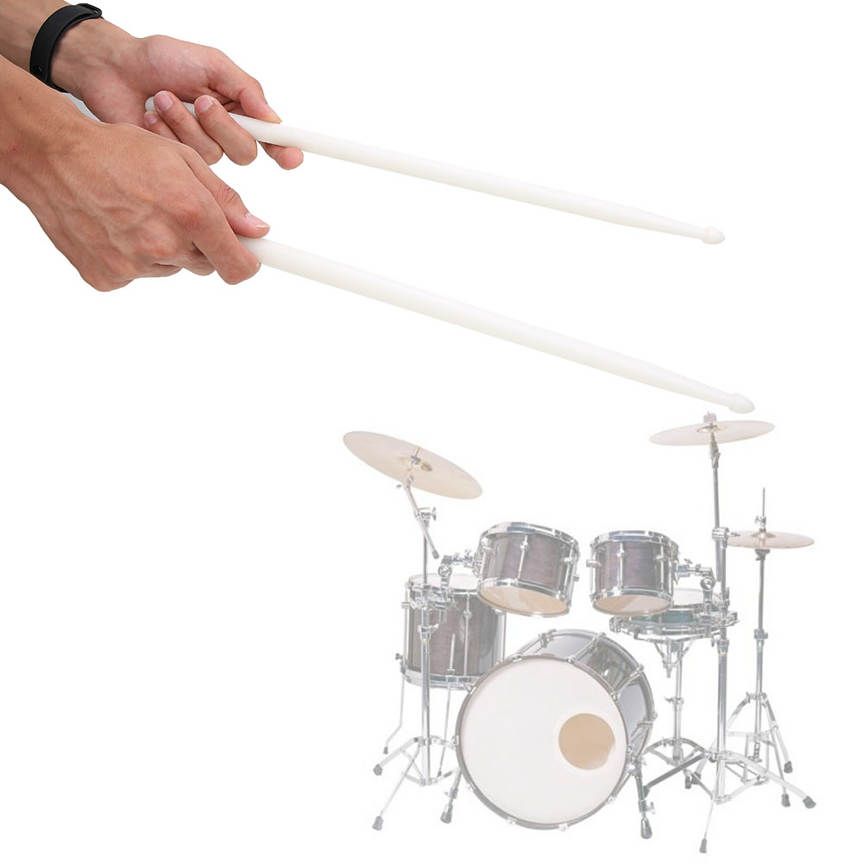 2Pcs Nylon Drum Sticks 5A Luminous Drumsticks Percussion Instrument Accessories