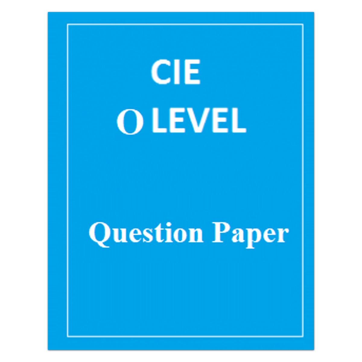 CIE O level Business Studies Paper 1 Question Paper