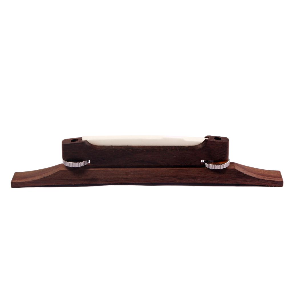 Durable Archtop Guitar Rosewood Bridge with Bone Saddle Guitar Bridge Parts