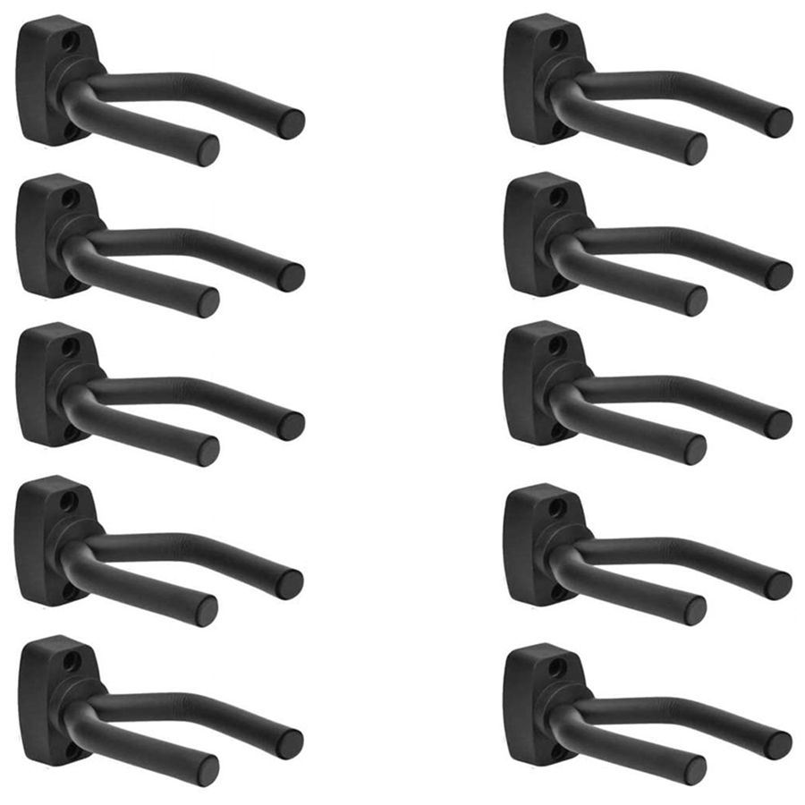 Practical Product 10Pcs Guitar Stand Guitar Hanger Holder Hook Rack Stand Wall Mount Home Studio Display for Guitar Bass