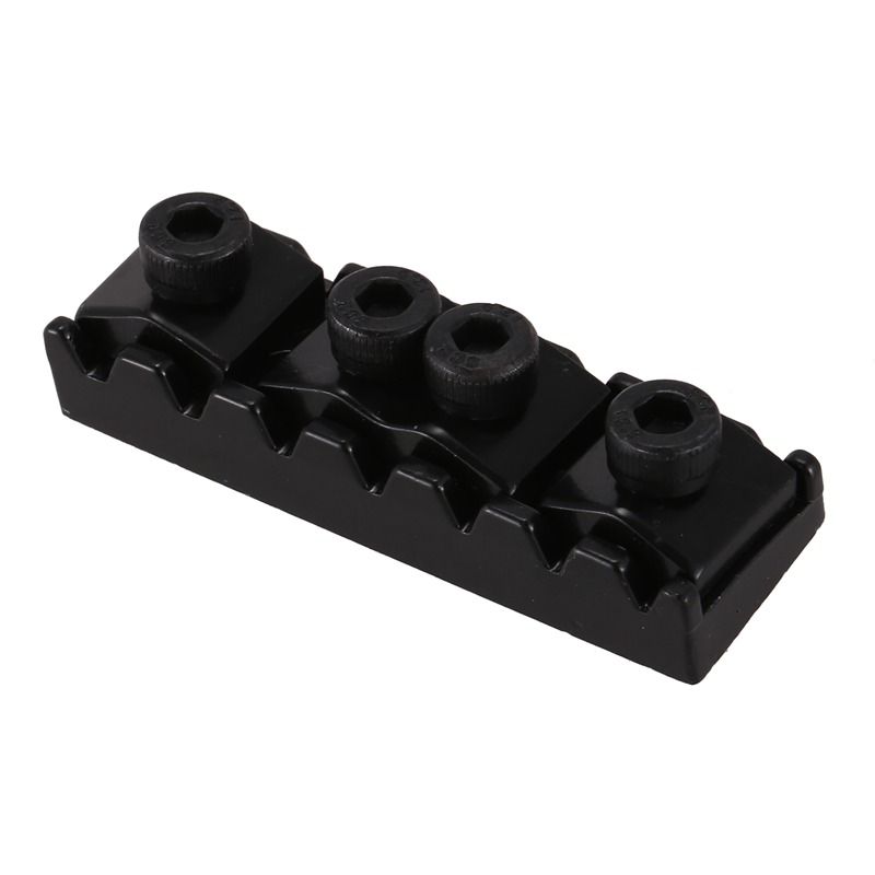 7 Stg Locking Nut Electric Guitar Nut Tremolo Bridge 48mm (Black)