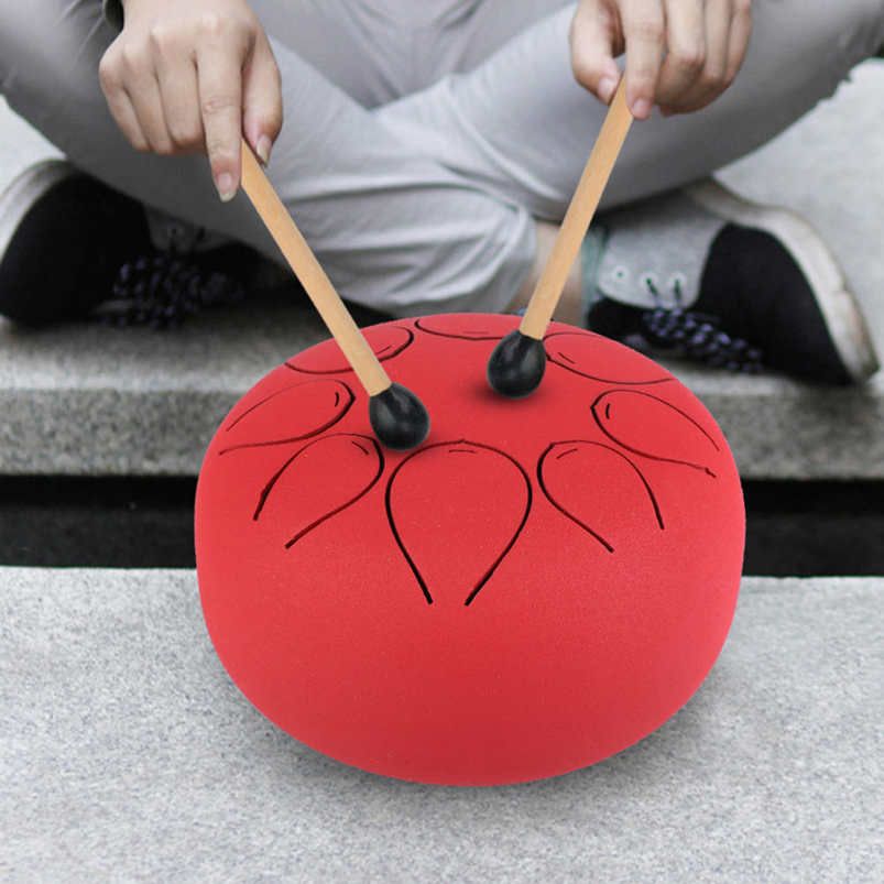 5 Inch Mini Stainless Steel Percussion Tongue Drum Lotus for Full Ethereal Sound