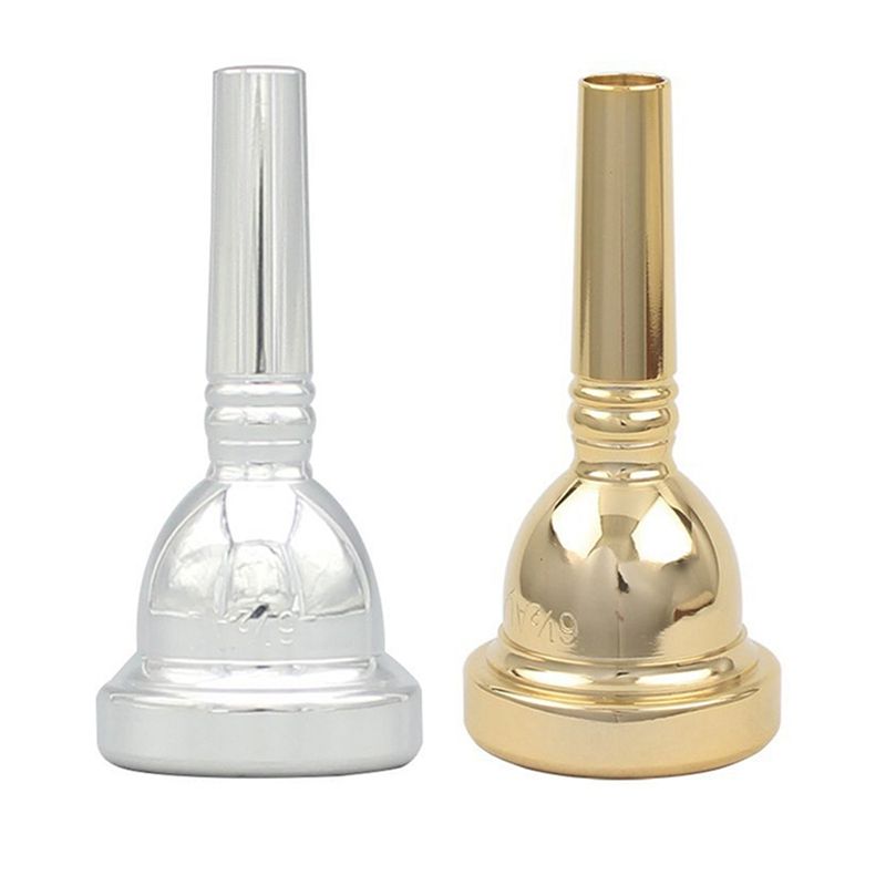 2 Pcs Alto Trombone Copper Mouthpiece Mouth Piece 6.5AL Gold & Silver