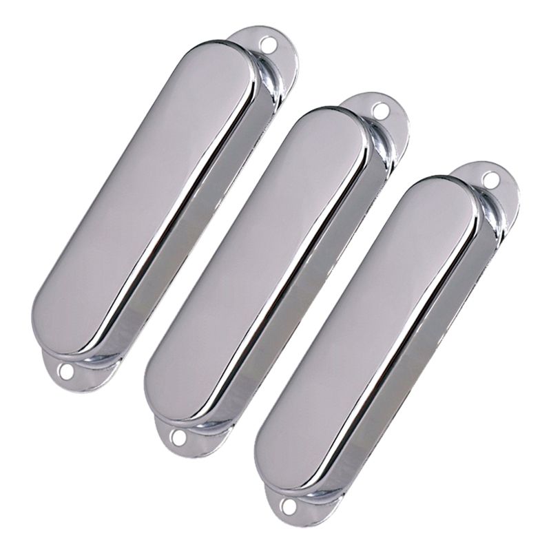 Harmony 3Pcs Chrome Metal Sealed ST Strat Guitar Pickup Covers 3 Closed Single Coil Pickup Cover for Stratocaster