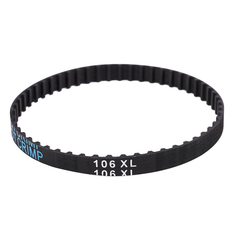 106XL 031 53 Teeth 7.9mm Width Rubber Drying Machine Ting Belt Black