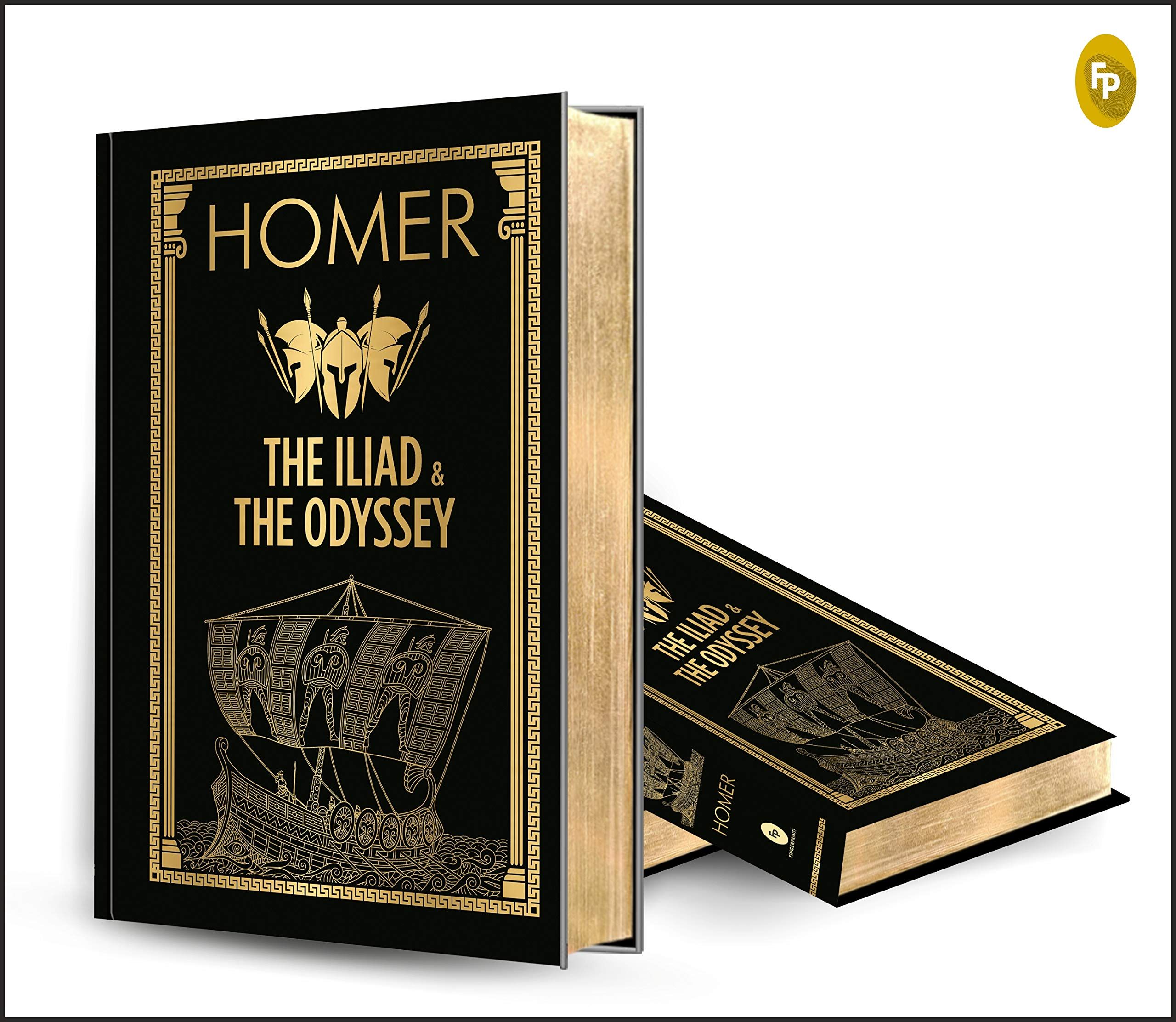HOMER: The Iliad & the Odyssey (Deluxe Hardbound Edition) Hardcover