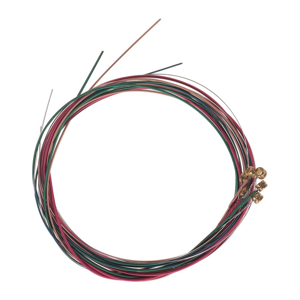 Acoustic Folk Guitar Strings Set Steel Core Copper Alloy Winding, 6pcs/ Set