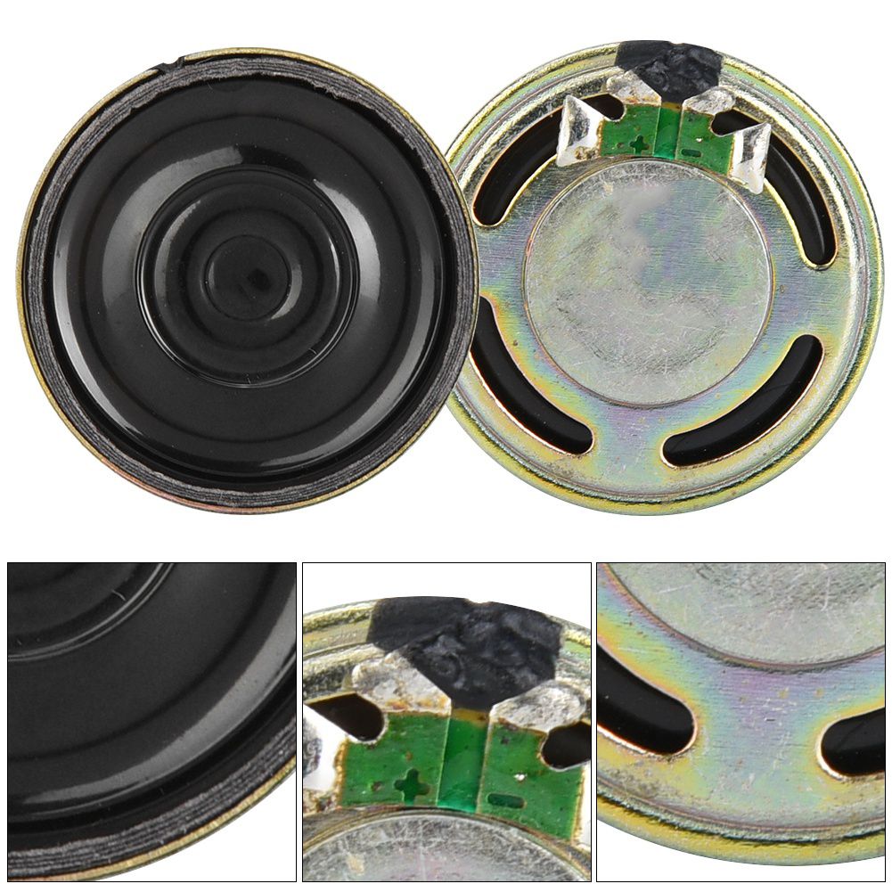 8ohm Speaker 10pcs 32mm 8Ω 0.5W Round Horn Audio Loudspeaker Repair Parts