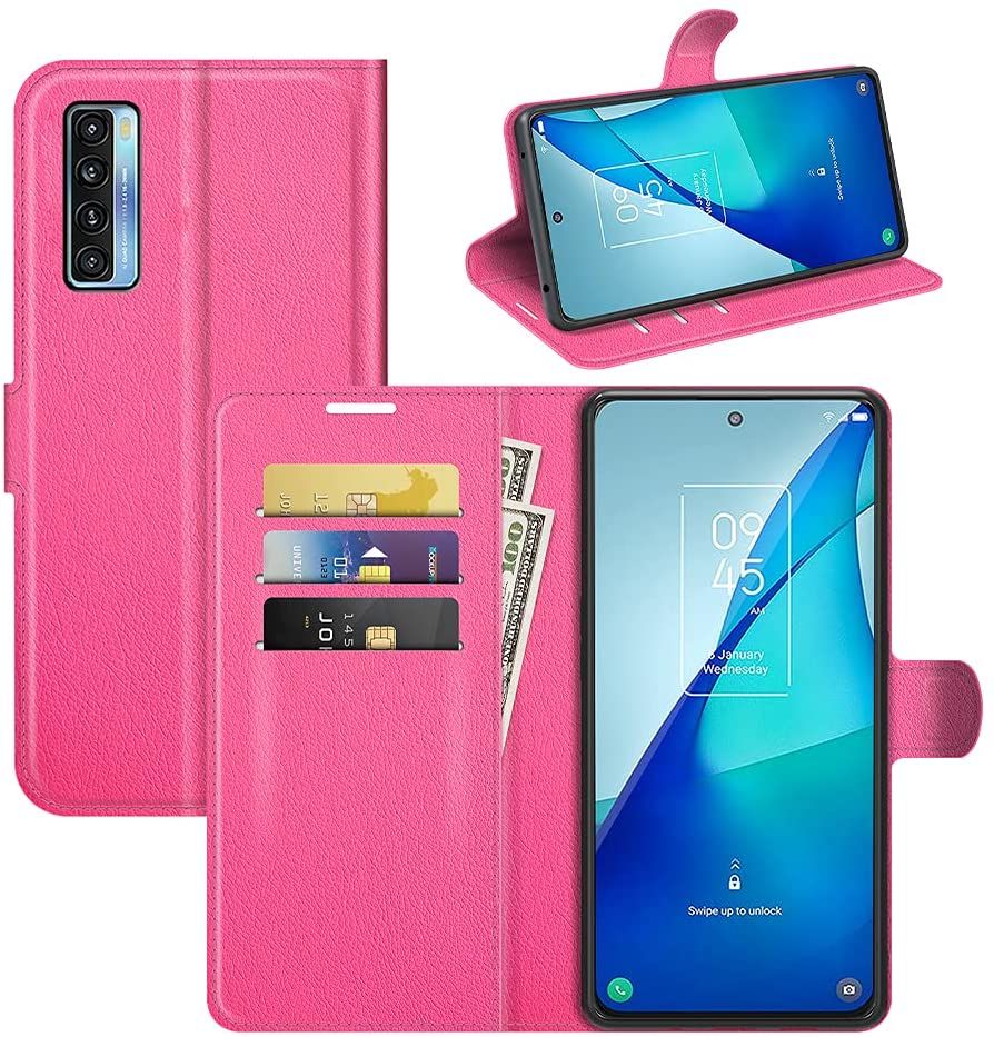for TCL 20L Case, for TCL 20L+ Case, for TCL 20S Case, for TCL 20 5G case,PU Leather + [TPU Shell][Kickstand][Card Slots] Magnetic Folio Cover for TCL 20L /for TCL 20L+ /for TCL 20S /for TCL 20 5G