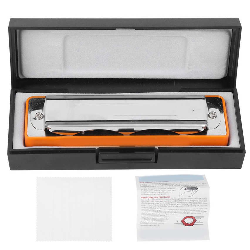 Ab Key Harmonica 10‑Hole Blues Harp Wind Musical Instrument Beginner Practice AM‑20D