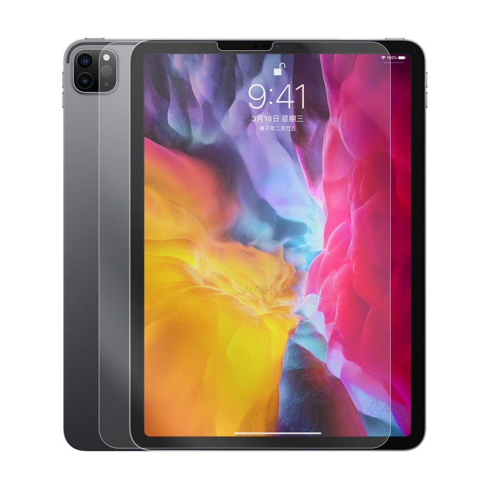 LECAYEE Tempered Glass for iPad Pro 2020 Apple iPad Screen Protector iPad 11 12.9 Inches HD Film ty Transparent Glass