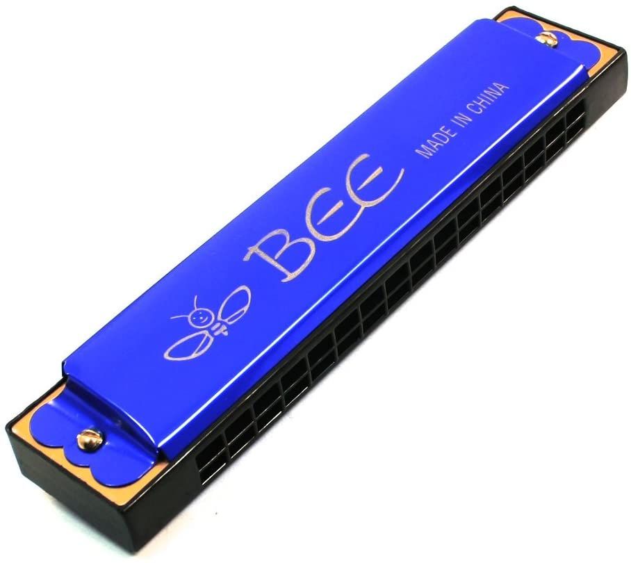 24 Hole Harmonica Key of C Mouth Metal Organ for Beginners multicolor 1 pcs