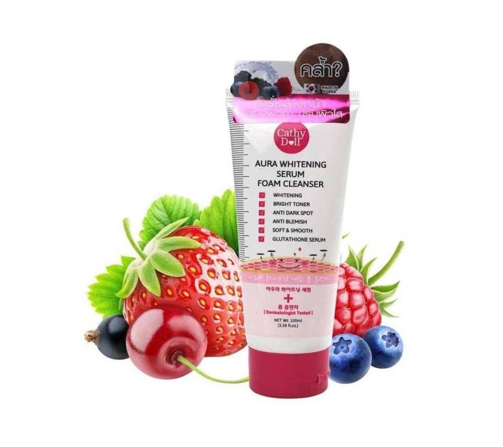 Cathy Doll Aura Whitenning Serum+Foam Cleanser 100ml Cathy Doll Aura Whitenning Serum+Foam Cleanser 100ml thailand