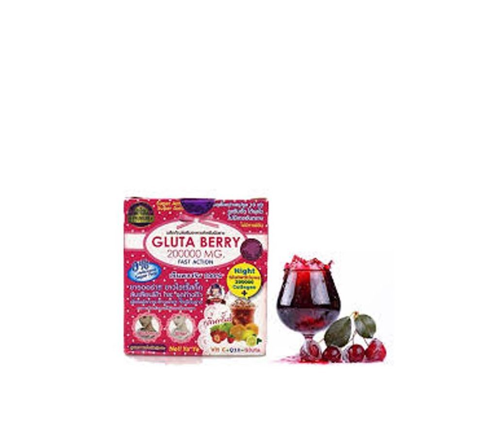 Gluta Berry Full body whitening Juice (15gm *10 piece) Thailand