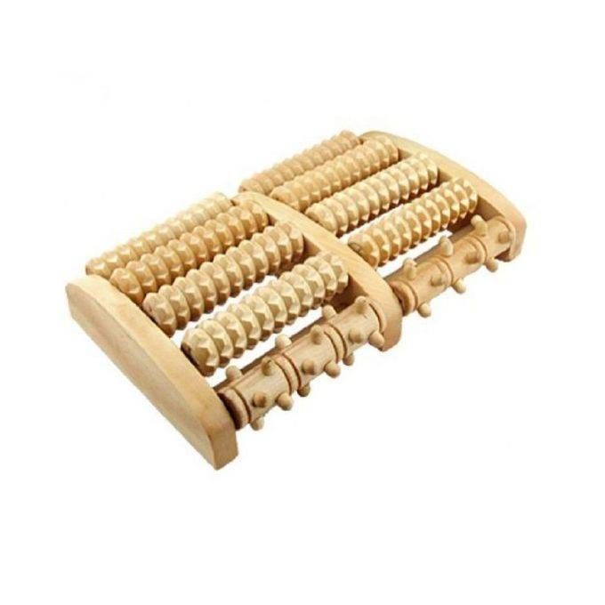 Gideon wooden dual foot massager and rol