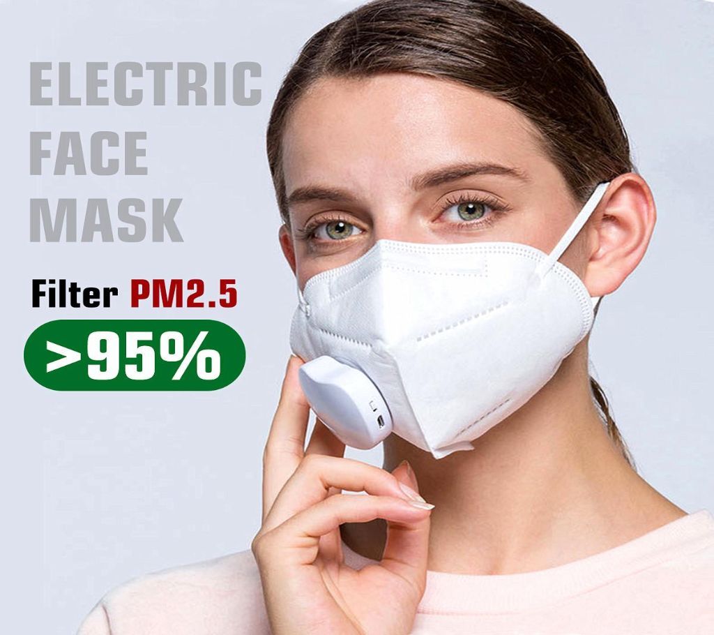 Fresh Air Supply Smart Electric Face Mask Air Purifying N95 Anti Haze