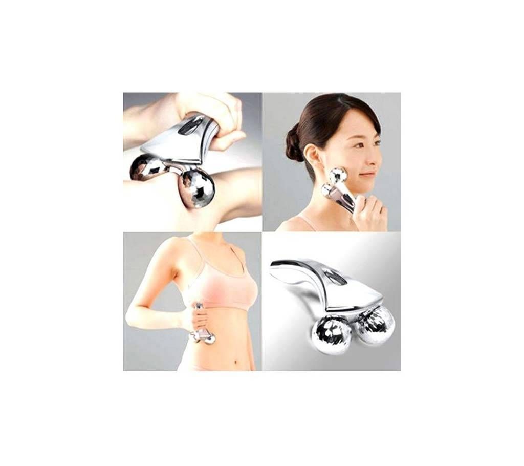 Y Shape 3D Massage Roller - Silver