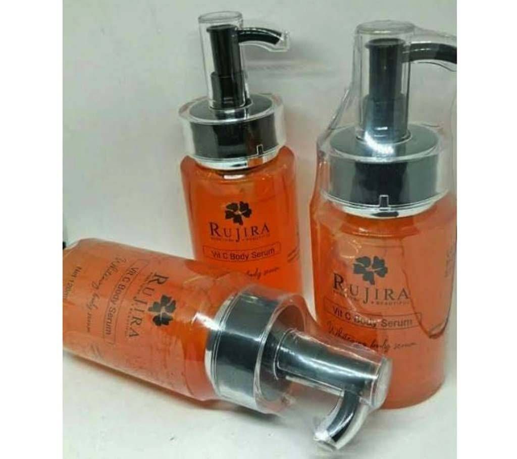 Rujira Vit C Scrub And Rujira Vit C Body Serum-120 ML-Thailand 