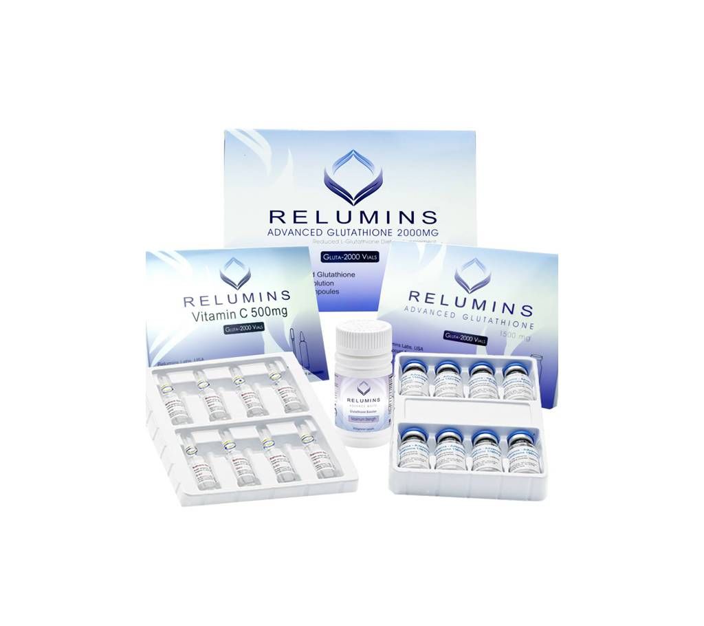 Relumins Advanced Glutathione 2000mg PLUS Booster - Glutathione & Vitamin C with Gluta Boosters