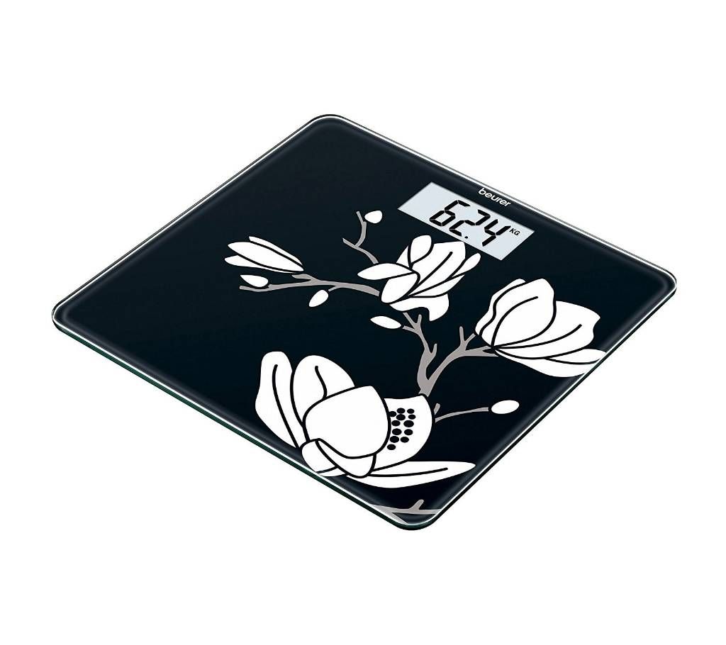 Beurer GS211 Magnolia Glass Bathroom Scale for Weight Measurement, Germany