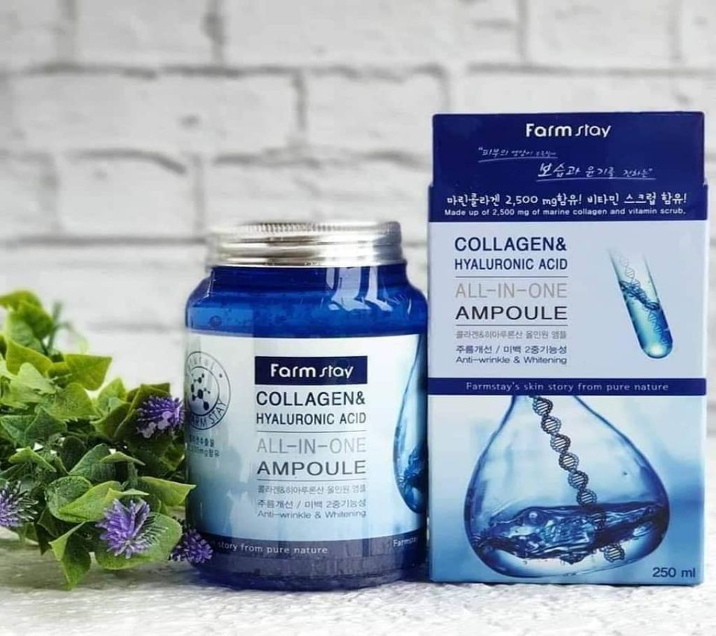 FARM STAY Collagen & Hyaluronic Acid Ampoule 250ml
