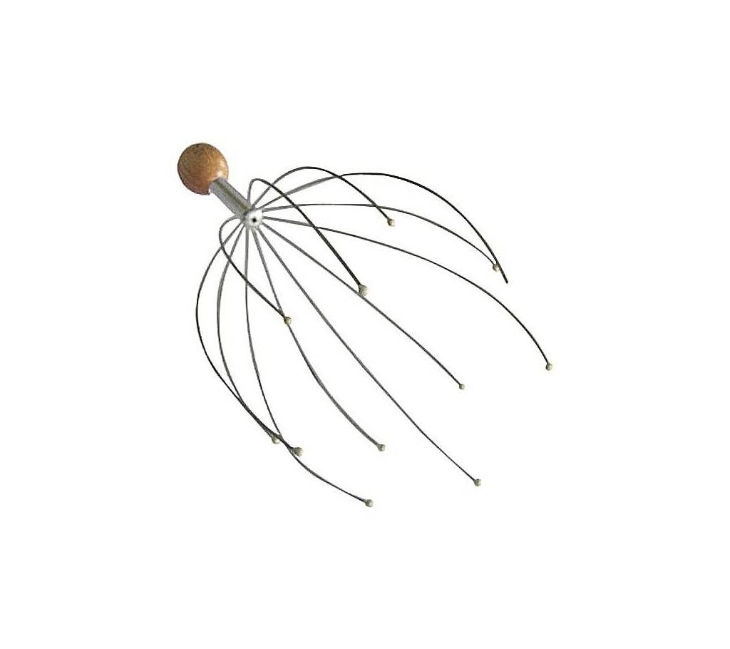 Stainless Steel Head Massager - Silver