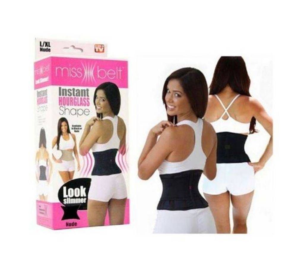 Miss Belt Instant Hourglass Body Shaper - Black