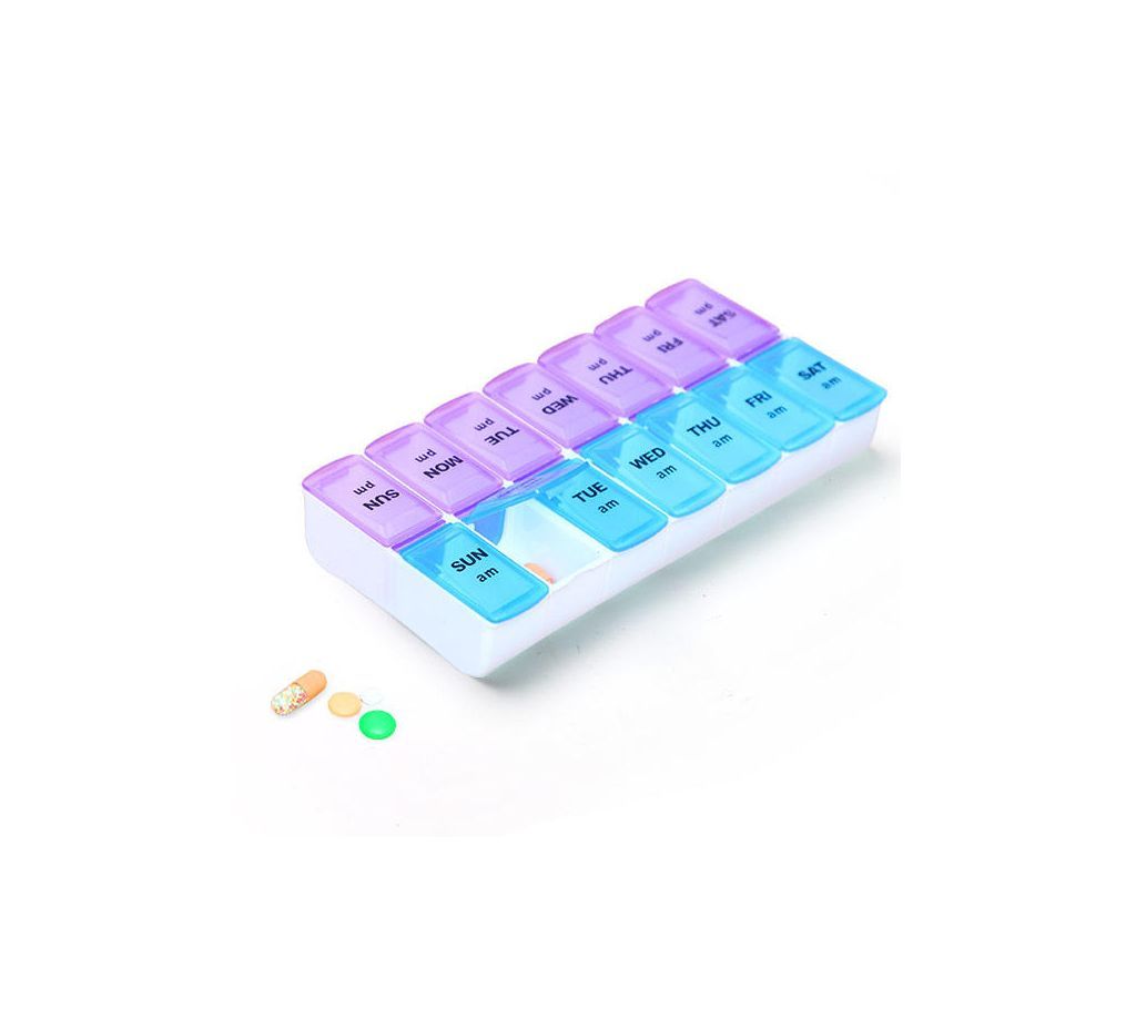 Medicine Container Days Pill Box (14 compartments)