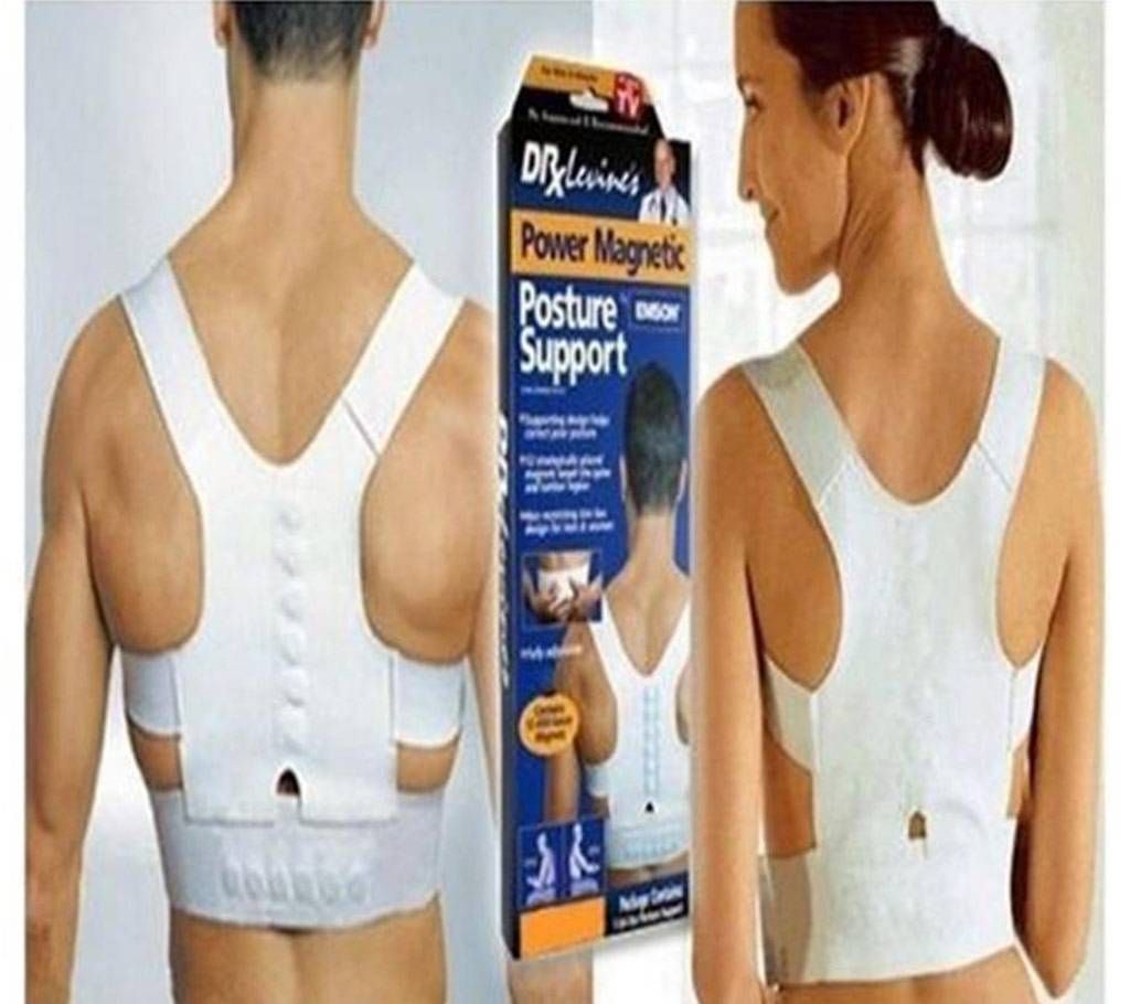 Magnetic back support for men