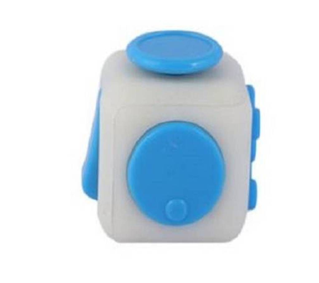 Fidget Cube Stress reducer-Blue and White