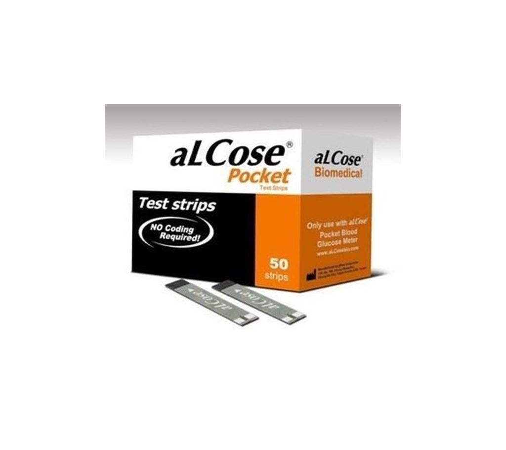 aLCose Pocket Blood Glucose Strip 50 pcs