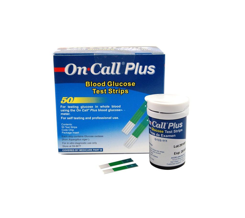 On Call Plus Blood Glucose Test Strip-50 pcs