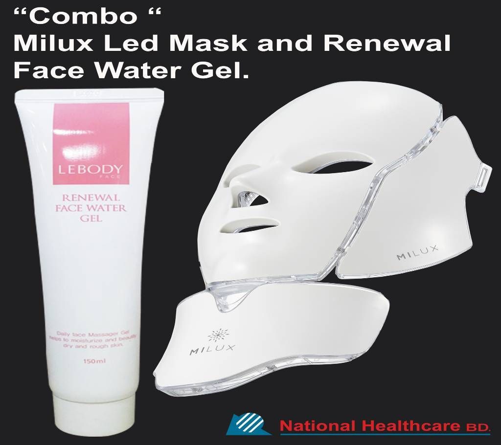 Combo Offer: MILUX LED MASK + Renewal face water Gel ( Made in Korea)